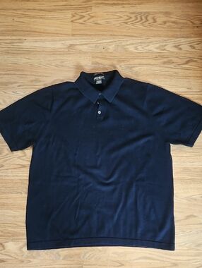 Eddie Bauer Men's Navy Short Sleeve Polo